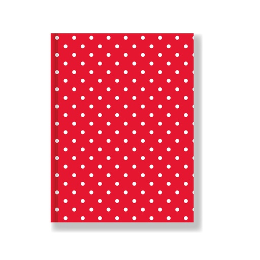 [613038] CUADERNO LAPRIDA T/D LUNAR 50H ROJO RAYADO