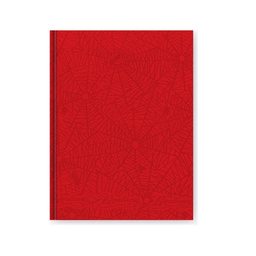 [358210] CUADERNO RIVADAVIA ARAÑA 98H ROJO RAYADO