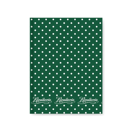 [367020] CUADERNO RIVADAVIA LUNAR 50H VERDE RAYADO