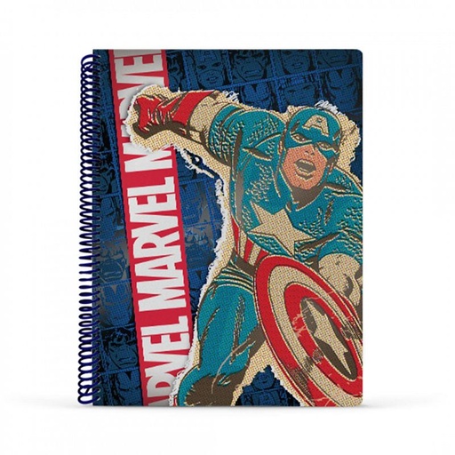 [1208208] CUADERNO MOOVING A4 UNIVERSITARIO 80H MARVEL RAYADO