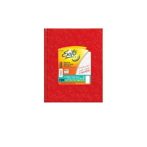 [103264] CUADERNO EXITO Nº3 FORRADO 48H ROJO CUADRO GRANDE