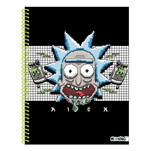 [0736-03040] CUADERNO MOOVING A4 UNIVERSITARIO 80H RICK AND MORTY R