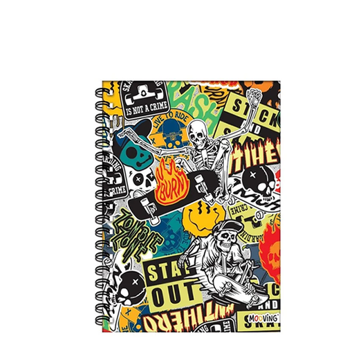 [0736-03173] CUADERNO MOOVING 16X21 T/D C/ESP 80H BLACK MOOD