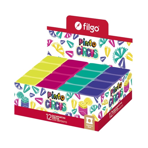 [SHCIRCUS-D12-SUR] SACAPUNTA FILGO PINTO CIRCUS X12 C/DEPOSITO