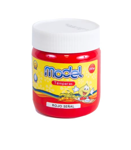 [826547] TEMPERA MODEL POTE 250G ROJO SEÑAL