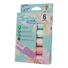 [TEMPSOLPAS] TEMPERA SIFAP X6 PASTEL SURTIDO