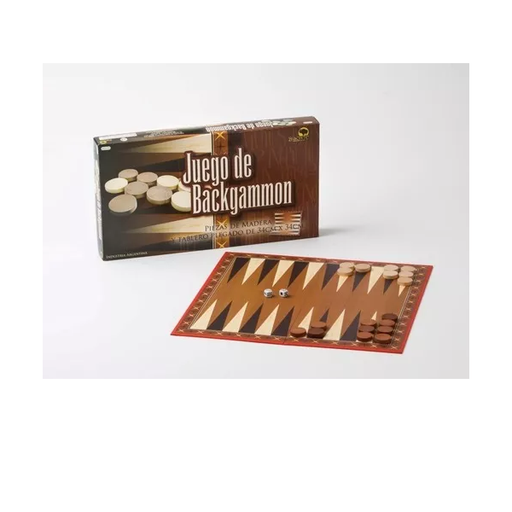 [BI8743] JUEGO BACKGAMMON BISONTE