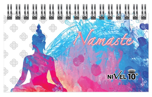 [3137] AGENDA NIVEL 10 POWER LINEA NAMASTE C/ELASTICO