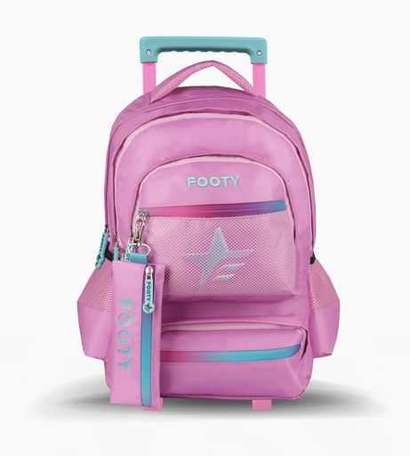 [F1041] MOCHILA FOOTY C/CARRO 18'' BIG KIDS STAR