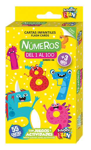 [CL-110] CARTAS INFANTILES SCHOOL FUN NUMEROS 1 AL 100