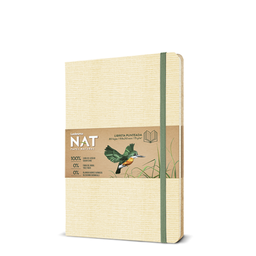 [9000250] LIBRETA LEDESMA NAT 16X21 80H PUNTEADA