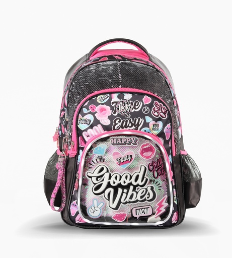 [F2123] MOCHILA FOOTY ESPALDA 18'' GOOD VIBES C/LED