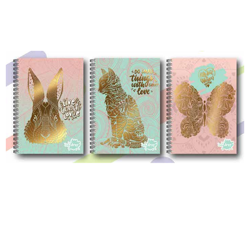 [57184] CUADERNO INKDROP 22X29 MANDALA ANIMAL SEMIRIGIDO