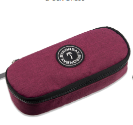 [49-CANREC] CARTUCHERA BYRON RECTANGULAR BORDO