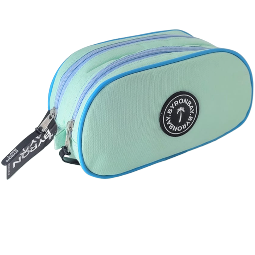 [70-CANDOL] CARTUCHERA BYRON DOBLE LISA AQUA