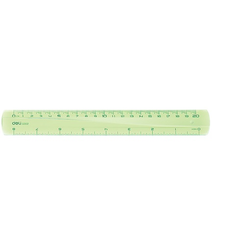 [EG000202] REGLA DELI PLASTICA FLUO 20 CM