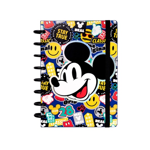 [1721121] CUADERNO MOOVING LOOP MICKEY MOUSE A5 CON DISCOS