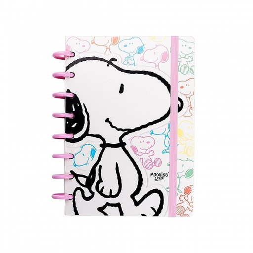 [1721134] CUADERNO MOOVING LOOP SNOOPY A5 CON DISCOS