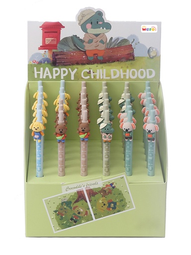 [WE3008] BOLIGRAFO WERO RETRACTIL HAPPY CHILDHOOD X1