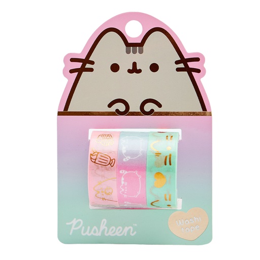 [2072110102] CINTA MOOVING WASHI TAPE PUSHEEN 1.5X3M 3U