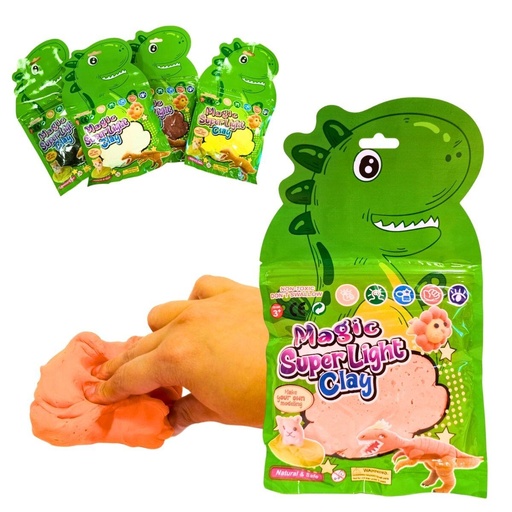 [26307] MASA COLOURS SLIME 60G DINO EN SOBRE CIERRE FACIL