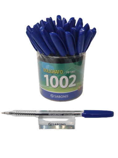 [B1002A] BOLIGRAFO SABONIS 1002 X50 AZUL 1.0