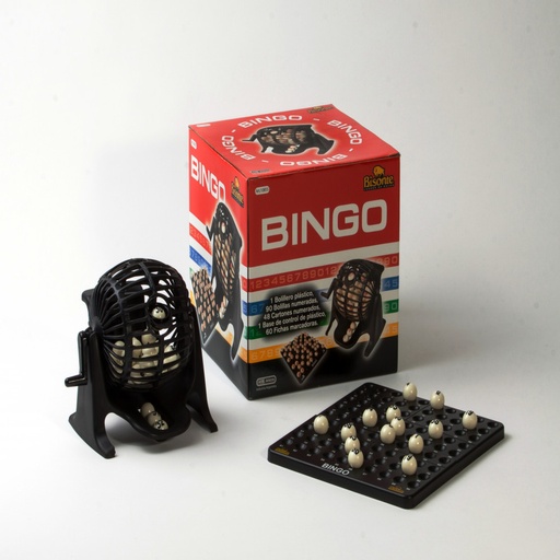 [BI10855] BINGO BISONTE 90 BOLILLAS + BOLILLERO