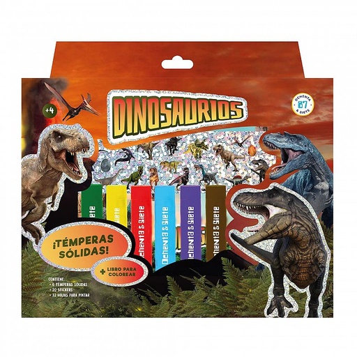 [9789878973302] SET 87 TEMPERAS SOLIDAS DINOSAURIOS