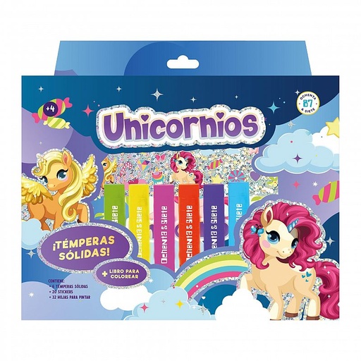 [9789878973319] SET 87 TEMPERAS SOLIDAS UNICORNIOS