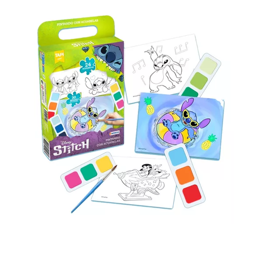 [DMD00119] SET PINTANDO CON ACUARELAS TAPIMOVIL STITCH