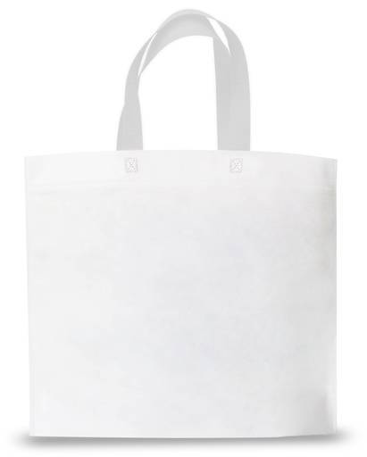 [PSF3030ALLBLA] BOLSA TELA 30X30X10CM C/MANIJA BLANCO