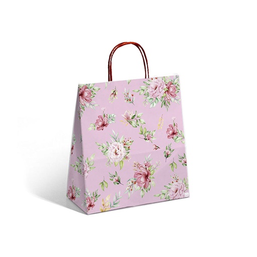 [44401101] BOLSA RP PINK FLOWERS 22X10X24