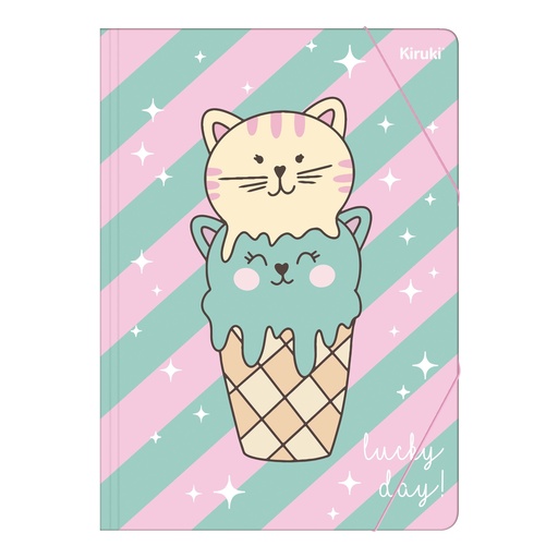 [35011] CARPETA 3 SOLAPAS OFICIO KIRUKI SWEETY